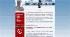 Desktop Screenshot of europeankyokushin.org